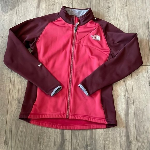 The North Face Sweaters - Vintage 90s The North Face Full Zip Red & Pink Fleece Sweater -  WMN M